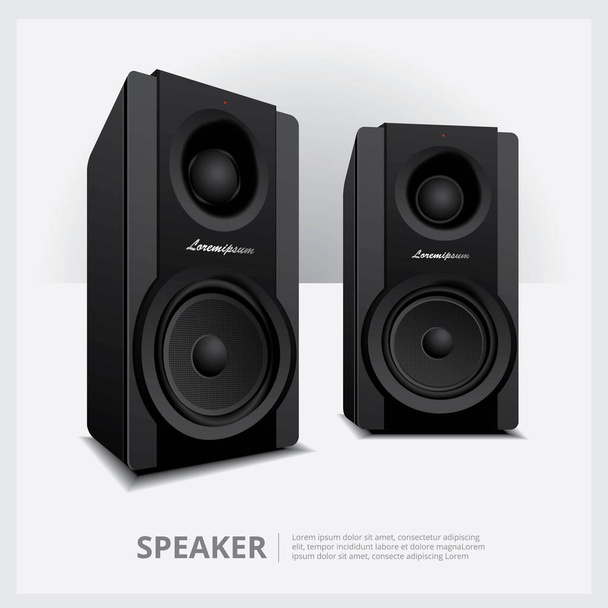Speakers isolated vector illustration - Vector, Image