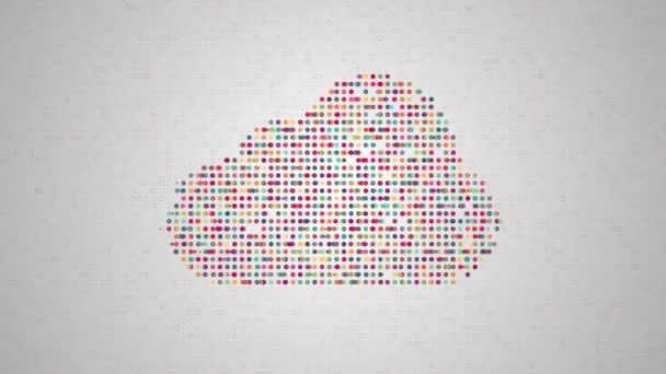 cloud computing pojęcie animacji - Materiał filmowy, wideo
