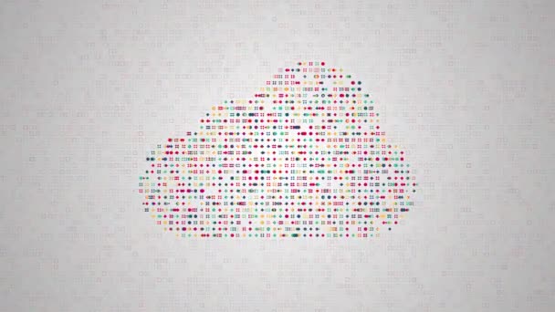 Animación concepto de computación en nube
 - Metraje, vídeo