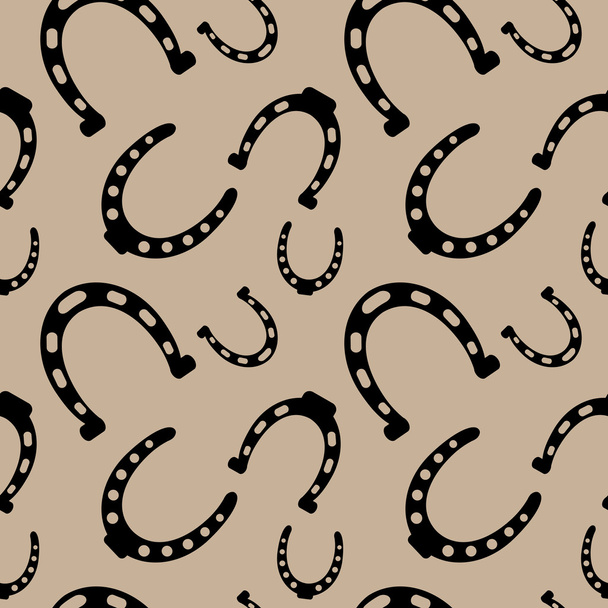 horseshoe pattern beige - Vecteur, image
