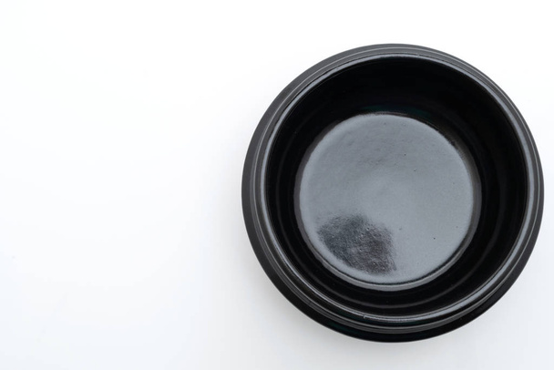 empty soup black bowl (clay pot) in Korean style  - Fotó, kép