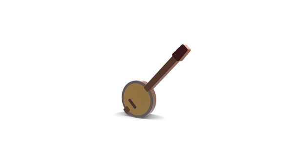3D kolor ikony banjo - Zdjęcie, obraz