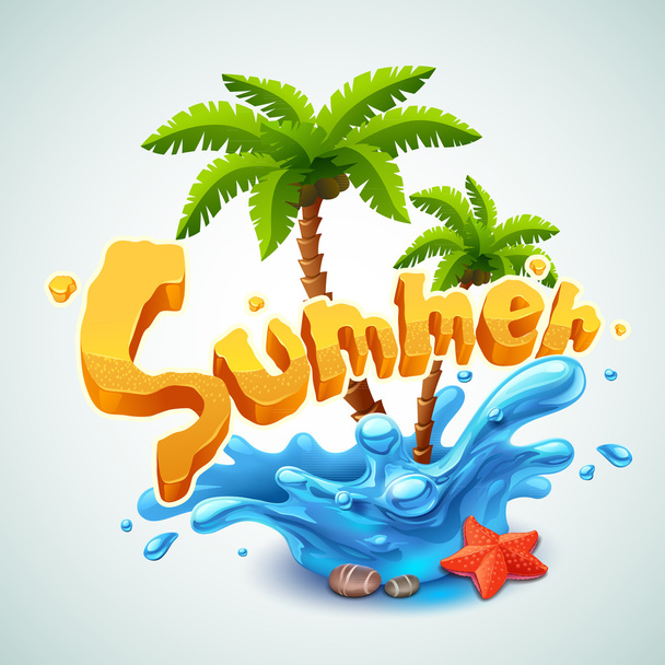 Summer illustration - Vector, Image