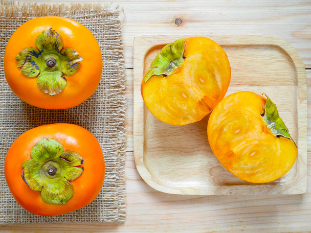 Fresh ripe persimmons - Photo, Image