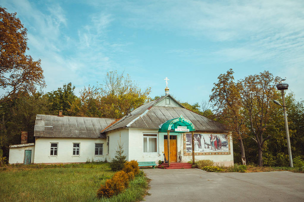 Chiesa nella zona di esclusione di Chornobyl. Zona radioattiva nella città di Pripyat - città fantasma abbandonata. Chernobyl storia di catastrofe. Posto perduto in Ucraina, URSS
 - Foto, immagini