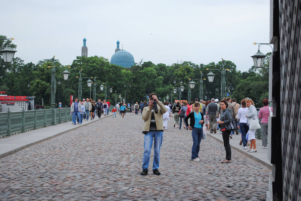 ST. PETERSBURG, RUSSIA - JULY 12, 2015: Peter and Paul Fortress in St. Petersburg central entrance - Photo, Image