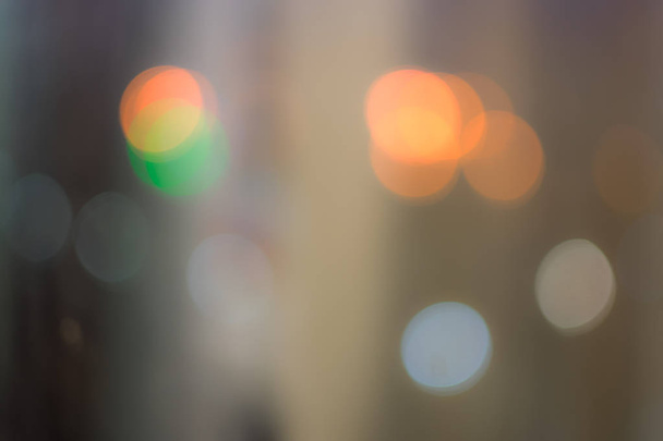 abstrakter Hintergrund "Lichter der nächtlichen Stadt vor dem Fenster" - Foto, Bild