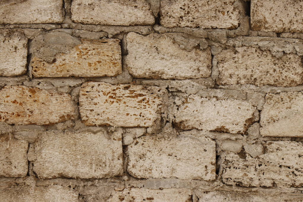 Masonry. The texture of the block. - Foto, Imagen