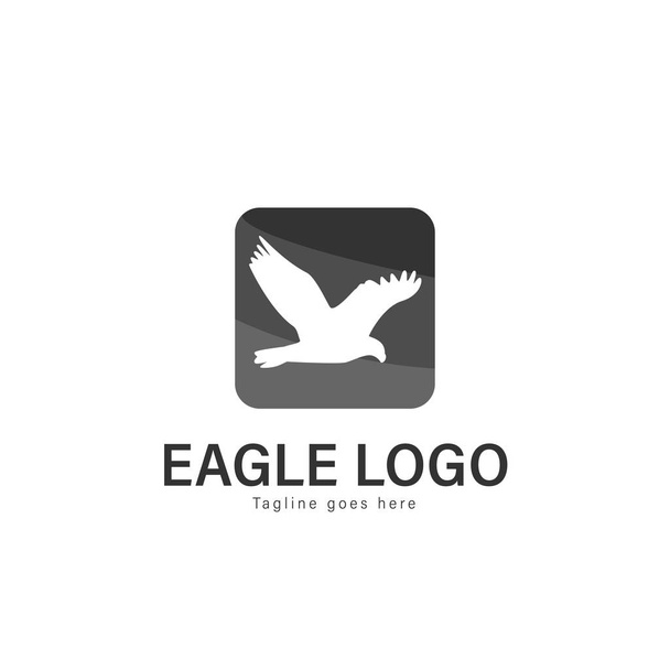 Projeto do vetor do logotipo da águia. modelo de logotipo de águia moderna isolado no fundo branco
 - Vetor, Imagem
