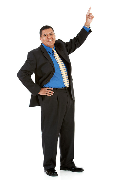 Businessman: Pointing Up to Something - Фото, зображення