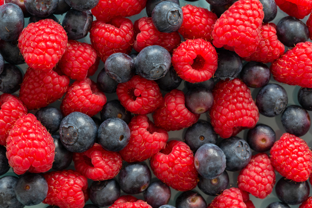 Forest fruit, raspberries and berries, delicious seasonal fruits - Photo, Image