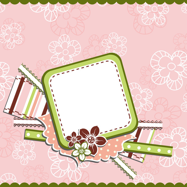 Template greeting card, vector - Vector, afbeelding