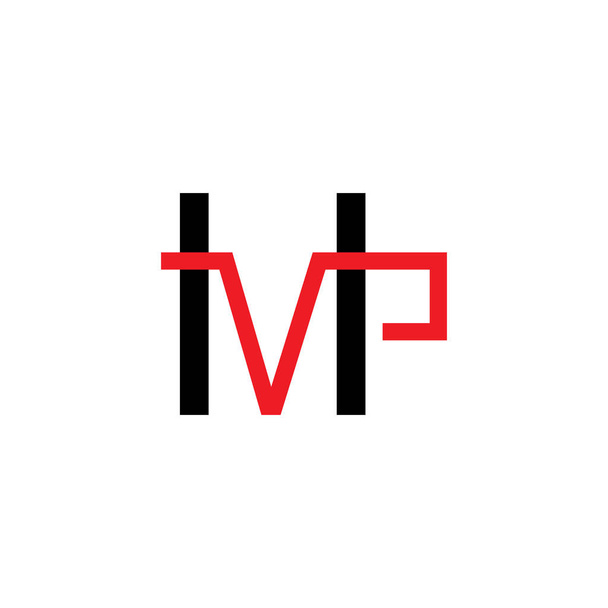 mvp logo buchstabendesign - Vektor, Bild