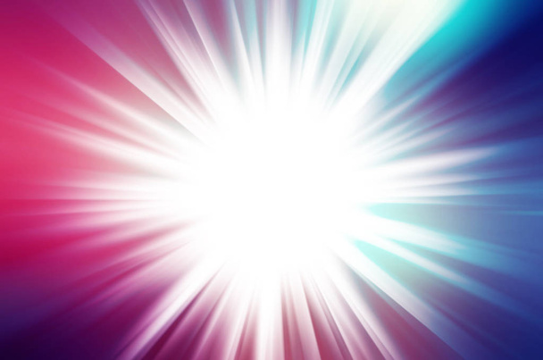Derin renkli parlayan yıldız patlaması parlama patlama şeffaf ışık efekti.  - Fotoğraf, Görsel