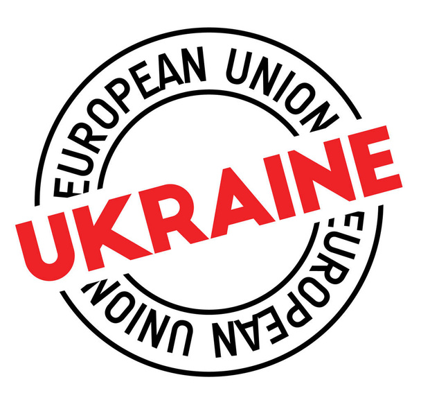 ukraine stamp on white - Вектор,изображение