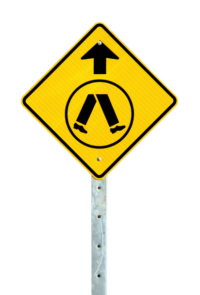 pedestre cruzamento sinal à frente
 - Foto, Imagem
