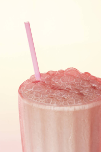 Creative juice glass with fruits - Fotoğraf, Görsel