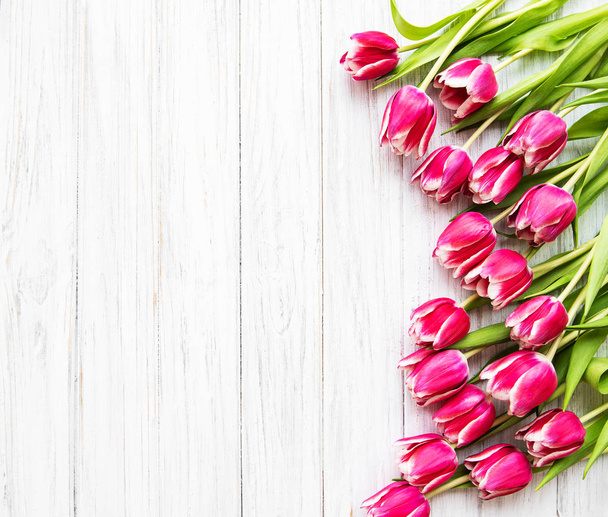 Pink spring tulips - Foto, afbeelding