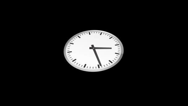 Analogowy zegar Time Lapse zoom w - Materiał filmowy, wideo