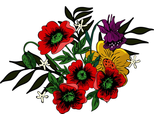 Világos virág elrendezése - Vektor, kép