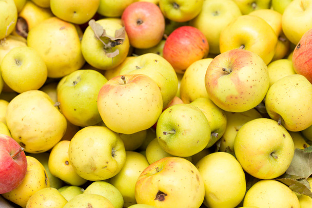 reife saftige Äpfel als Hintergrund - Foto, Bild