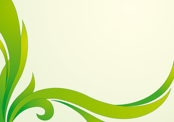 Floral green vector background - Διάνυσμα, εικόνα