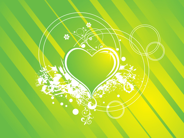 Elegant romantic green vector - Vector, imagen