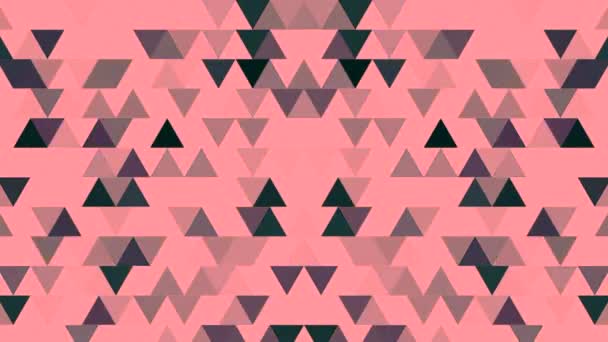 loop de fundo abstrato de triângulos coloridos em um padrão geométrico pixelado azulejo mosaico. Abstrato aleatório fundo polígono geométrico
 - Filmagem, Vídeo