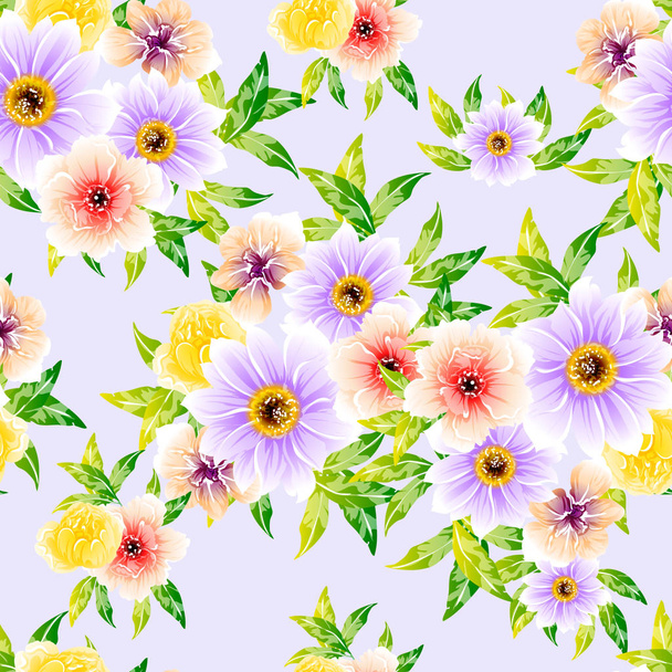 vektori kuva kirkkaita kukkia kuvio tausta
 - Vektori, kuva