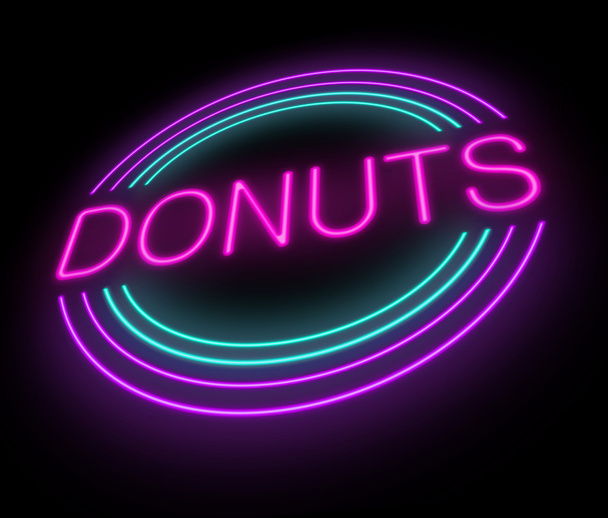 Donuts-Zeichen. - Foto, Bild