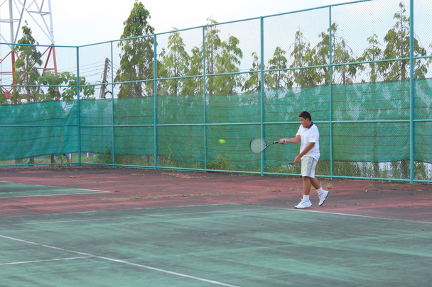 Hitting the tennis - Foto, Imagem