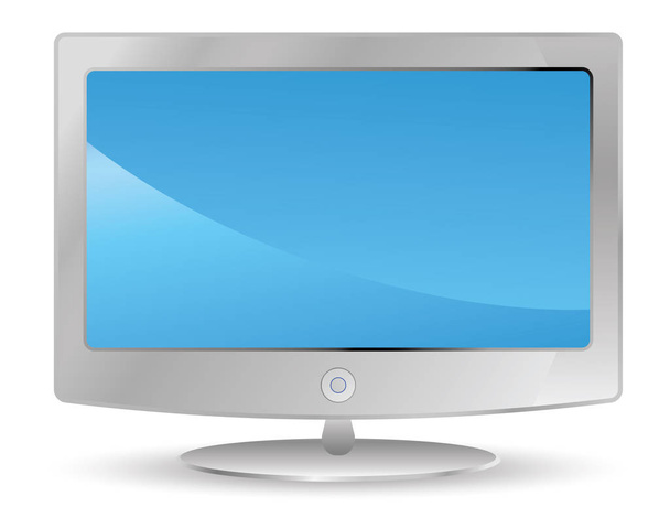 плазмовий телевізор білий
 - Вектор, зображення