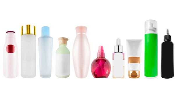 Cosmetics bottles isolated - Foto, afbeelding