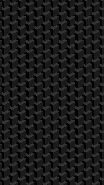 Verticale geometrische kubussen patroon - Vector, afbeelding