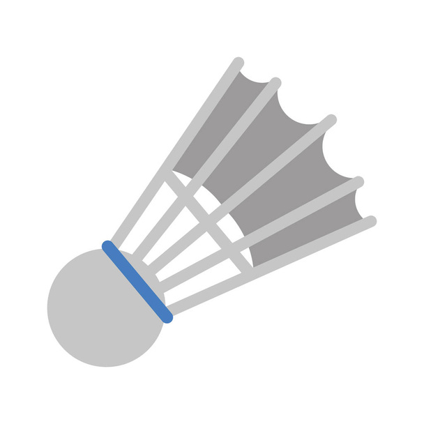 İzole spor badminton topu - Vektör, Görsel