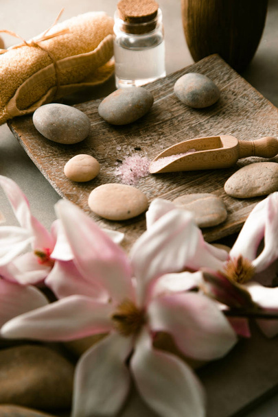 Spa products in natural setting - Foto, Imagem