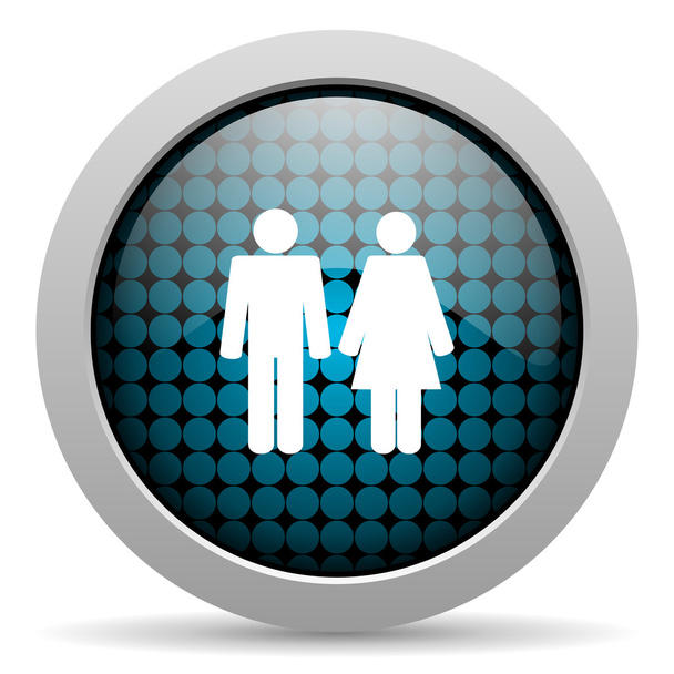 couple glossy icon - Foto, afbeelding