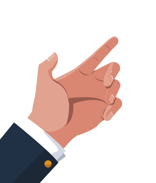 izolované ikona ruky podnikatel - Vektor, obrázek