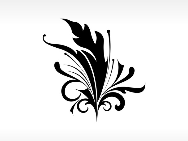 Isolated black tattoo with background - Vector, Imagen