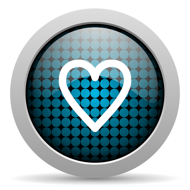 heart glossy icon - Foto, afbeelding