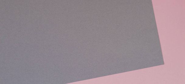 Soyut geometrik şekil gri ve pembe renkli kağıt arkaplan - Fotoğraf, Görsel
