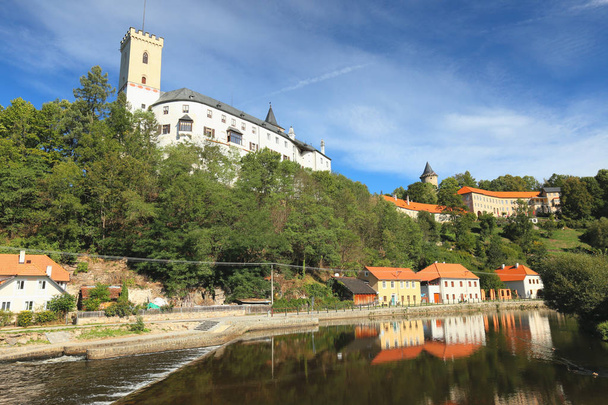 View of the castle Rozmberk, Czech Republic - Foto, imagen