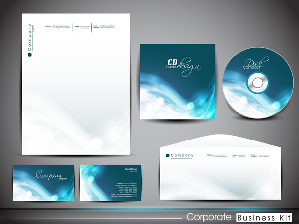 Professional corporate identity kit or business kit with artisti - ベクター画像