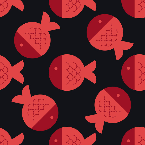 Fish geometric pattern - Vetor, Imagem
