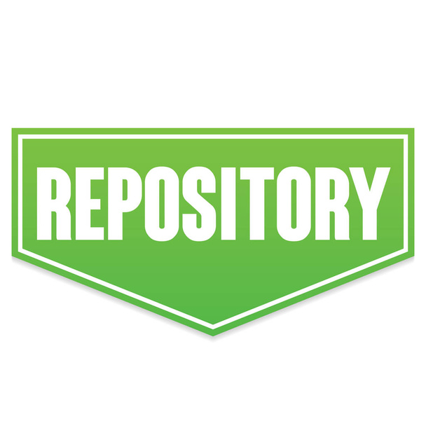 Repository für grüne Vektorbanner - Vektor, Bild