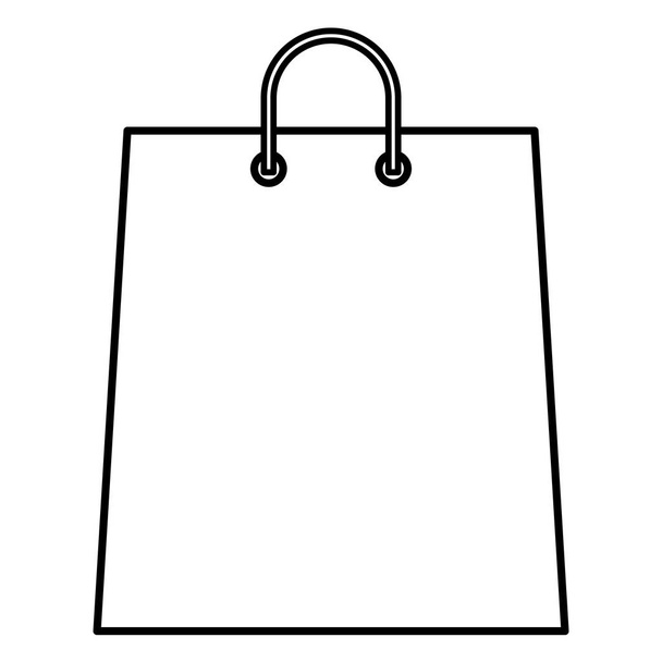μεμονωμένο εικονίδιο τσάντα για ψώνια - Διάνυσμα, εικόνα