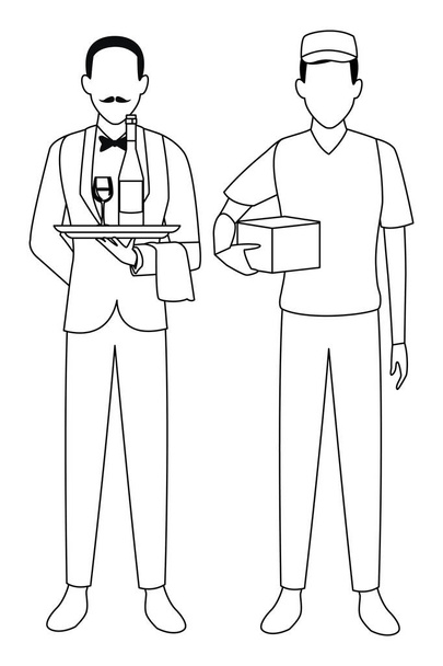 Jobs and professional workers - Vector, Image
