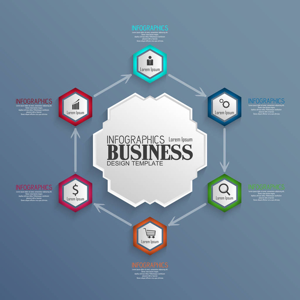 Infografica Business Template concept
 - Vettoriali, immagini