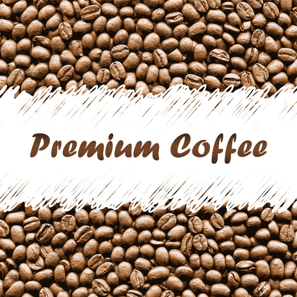 Kaffee-Hintergrund mit Platz für Ihren Text - Vektor, Bild