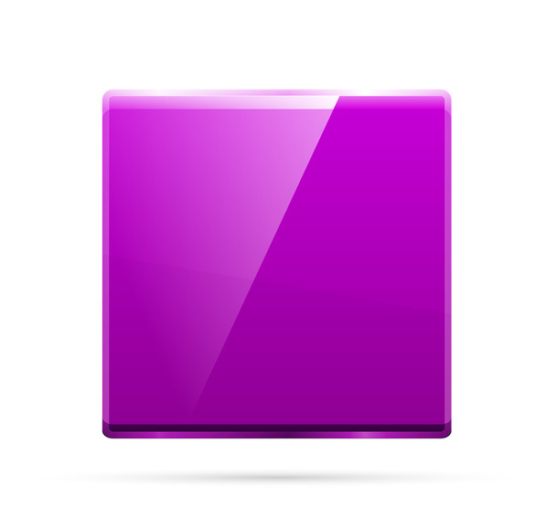 Glas quadratische Farbplatte - Vektor, Bild